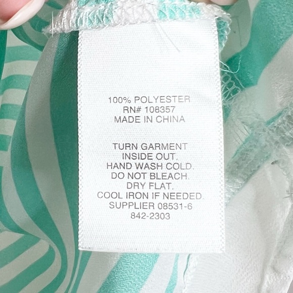 A.n.a Women's Vintage Striped Short Sleeve Oversized Crewneck Lightweight Blouse - Picture 16 of 16